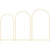 image:imageVEVOR Arch Backdrop Stand 66 x 33 ft Stable Structure Easy Assembly 1 Set Gold Metal Arch Backdrop Stand for Wedding Birthday Party Graduation Holiday Celebration and Ceremony Decoration8ft 72ft 66ft  new version