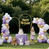 image:imageVEVOR Arch Backdrop Stand 66 x 33 ft Stable Structure Easy Assembly 1 Set Gold Metal Arch Backdrop Stand for Wedding Birthday Party Graduation Holiday Celebration and Ceremony Decoration6 x 26 ft  5 x 22 ft  4 x 17 ft