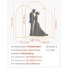 image:imageVEVOR Arch Backdrop Stand 66 x 33 ft Stable Structure Easy Assembly 1 Set Gold Metal Arch Backdrop Stand for Wedding Birthday Party Graduation Holiday Celebration and Ceremony Decoration8ft 72ft 66ft  new version