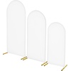 image:imageVEVOR Arch Backdrop Stand 66 x 33 ft Stable Structure Easy Assembly 1 Set Gold Metal Arch Backdrop Stand for Wedding Birthday Party Graduation Holiday Celebration and Ceremony Decoration6ft 5ft 4ft with cover new version