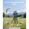 image:imageVEVOR Arch Backdrop Stand 66 x 33 ft Stable Structure Easy Assembly 1 Set Gold Metal Arch Backdrop Stand for Wedding Birthday Party Graduation Holiday Celebration and Ceremony Decoration72ft 6ft  new version