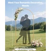 image:imageVEVOR Arch Backdrop Stand 66 x 33 ft Stable Structure Easy Assembly 1 Set Gold Metal Arch Backdrop Stand for Wedding Birthday Party Graduation Holiday Celebration and Ceremony Decoration66ft