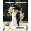 image:imageVEVOR Arch Backdrop Stand 66 x 33 ft Stable Structure Easy Assembly 1 Set Gold Metal Arch Backdrop Stand for Wedding Birthday Party Graduation Holiday Celebration and Ceremony Decoration72ft