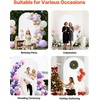 image:imageVEVOR Arch Backdrop Stand 66 x 33 ft Stable Structure Easy Assembly 1 Set Gold Metal Arch Backdrop Stand for Wedding Birthday Party Graduation Holiday Celebration and Ceremony Decoration72ft with cover