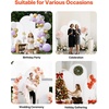 image:imageVEVOR Arch Backdrop Stand 66 x 33 ft Stable Structure Easy Assembly 1 Set Gold Metal Arch Backdrop Stand for Wedding Birthday Party Graduation Holiday Celebration and Ceremony Decoration6ft 5ft 4ft with cover new version