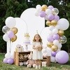 image:imageVEVOR Arch Backdrop Stand 66 x 33 ft Stable Structure Easy Assembly 1 Set Gold Metal Arch Backdrop Stand for Wedding Birthday Party Graduation Holiday Celebration and Ceremony Decoration6ft 5ft 4ft with cover new version