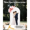 image:imageVEVOR Arch Backdrop Stand 66 x 33 ft Stable Structure Easy Assembly 1 Set Gold Metal Arch Backdrop Stand for Wedding Birthday Party Graduation Holiday Celebration and Ceremony Decoration72ft with cover