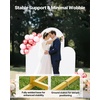 image:imageVEVOR Arch Backdrop Stand 66 x 33 ft Stable Structure Easy Assembly 1 Set Gold Metal Arch Backdrop Stand for Wedding Birthday Party Graduation Holiday Celebration and Ceremony Decoration6ft 5ft 4ft with cover new version