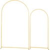 image:imageVEVOR Arch Backdrop Stand 66 x 33 ft Stable Structure Easy Assembly 1 Set Gold Metal Arch Backdrop Stand for Wedding Birthday Party Graduation Holiday Celebration and Ceremony Decoration72ft 6ft  new version