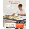 image:imageVEVOR Arch Backdrop Stand 66 x 66 ft Stable Structure Easy Assembly Square Gold Metal Arch Backdrop Stand for Wedding Birthday Party Graduation Holiday Celebration and Ceremony Decoration88ft