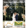 image:imageVEVOR Arch Backdrop Stand 66 x 66 ft Stable Structure Easy Assembly Square Gold Metal Arch Backdrop Stand for Wedding Birthday Party Graduation Holiday Celebration and Ceremony Decoration88ft