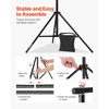 image:imageVEVOR Backdrop Stand 10 x 10 ft Adjustable Photo Backdrop Stand Kit Portable Background with 4 Crossbars Heavy Duty Projector Screen  for Wedding Photo Video Studio amp Party10 x 10 Ft