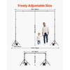 image:imageVEVOR Backdrop Stand 10 x 10 ft Adjustable Photo Backdrop Stand Kit Portable Background with 4 Crossbars Heavy Duty Projector Screen  for Wedding Photo Video Studio amp Party85 x 10 Ft