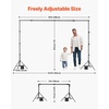 image:imageVEVOR Backdrop Stand 10 x 10 ft Adjustable Photo Backdrop Stand Kit Portable Background with 4 Crossbars Heavy Duty Projector Screen  for Wedding Photo Video Studio amp Party7 x 10 Ft