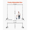 image:imageVEVOR Backdrop Stand 10 x 10 ft Adjustable Photo Backdrop Stand Kit Portable Background with 4 Crossbars Heavy Duty Projector Screen  for Wedding Photo Video Studio amp Party10 x 10 Ft