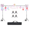 image:imageVEVOR Backdrop Stand 10 x 10 ft Adjustable Photo Backdrop Stand Kit Portable Background with 4 Crossbars Heavy Duty Projector Screen  for Wedding Photo Video Studio amp Party65 x 10 Ft