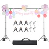 image:imageVEVOR Backdrop Stand 10 x 10 ft Adjustable Photo Backdrop Stand Kit Portable Background with 4 Crossbars Heavy Duty Projector Screen  for Wedding Photo Video Studio amp Party85 x 10 Ft