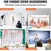 image:imageVEVOR Backdrop Stand 85 x 10 ft Adjustable Photo Backdrop Stand Kit Portable Background with 7 Crossbars Heavy Duty Projector Screen for Wedding Photo Video Studio amp Party10 x 10 ft