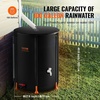 image:imageVEVOR Collapsible Rain Barrel 100 Gallon Portable Rain Water Collection  For Home Garden Water Catcher 1000D PVC Rainwater Storage System Tank Storage Container with Spigot amp Overflow Kit BlackNew Black