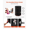 image:imageVEVOR Collapsible Rain Barrel 100 Gallon Portable Rain Water Collection  For Home Garden Water Catcher 1000D PVC Rainwater Storage System Tank Storage Container with Spigot amp Overflow Kit BlackBlack
