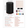 image:imageVEVOR Collapsible Rain Barrel 100 Gallon Portable Rain Water Collection  For Home Garden Water Catcher 1000D PVC Rainwater Storage System Tank Storage Container with Spigot amp Overflow Kit BlackBlack