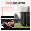 image:imageVEVOR Collapsible Rain Barrel 100 Gallon Portable Rain Water Collection  For Home Garden Water Catcher 1000D PVC Rainwater Storage System Tank Storage Container with Spigot amp Overflow Kit BlackBlack