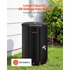 image:imageVEVOR Collapsible Rain Barrel 100 Gallon Portable Rain Water Collection  For Home Garden Water Catcher 1000D PVC Rainwater Storage System Tank Storage Container with Spigot amp Overflow Kit BlackBlack