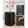 image:imageVEVOR Collapsible Rain Barrel 100 Gallon Portable Rain Water Collection  For Home Garden Water Catcher 1000D PVC Rainwater Storage System Tank Storage Container with Spigot amp Overflow Kit Black2025black