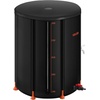 image:imageVEVOR Collapsible Rain Barrel 100 Gallon Portable Rain Water Collection  For Home Garden Water Catcher 1000D PVC Rainwater Storage System Tank Storage Container with Spigot amp Overflow Kit Black2025black