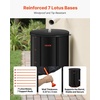 image:imageVEVOR Collapsible Rain Barrel 100 Gallon Portable Rain Water Collection  For Home Garden Water Catcher 1000D PVC Rainwater Storage System Tank Storage Container with Spigot amp Overflow Kit BlackBlack
