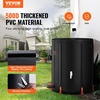 image:imageVEVOR Collapsible Rain Barrel 100 Gallon Portable Rain Water Collection  For Home Garden Water Catcher 1000D PVC Rainwater Storage System Tank Storage Container with Spigot amp Overflow Kit BlackBlack