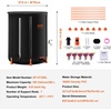 image:imageVEVOR Collapsible Rain Barrel 100 Gallon Portable Rain Water Collection  For Home Garden Water Catcher 1000D PVC Rainwater Storage System Tank Storage Container with Spigot amp Overflow Kit BlackNew Black