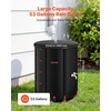 image:imageVEVOR Collapsible Rain Barrel 100 Gallon Portable Rain Water Collection  For Home Garden Water Catcher 1000D PVC Rainwater Storage System Tank Storage Container with Spigot amp Overflow Kit Black2025black