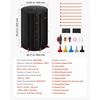 image:imageVEVOR Collapsible Rain Barrel 100 Gallon Portable Rain Water Collection  For Home Garden Water Catcher 1000D PVC Rainwater Storage System Tank Storage Container with Spigot amp Overflow Kit BlackBlack