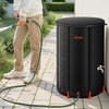 image:imageVEVOR Collapsible Rain Barrel 100 Gallon Portable Rain Water Collection  For Home Garden Water Catcher 1000D PVC Rainwater Storage System Tank Storage Container with Spigot amp Overflow Kit BlackBlack