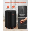 image:imageVEVOR Collapsible Rain Barrel 100 Gallon Portable Rain Water Collection  For Home Garden Water Catcher 1000D PVC Rainwater Storage System Tank Storage Container with Spigot amp Overflow Kit BlackBlack