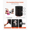 image:imageVEVOR Collapsible Rain Barrel 100 Gallon Portable Rain Water Collection  For Home Garden Water Catcher 1000D PVC Rainwater Storage System Tank Storage Container with Spigot amp Overflow Kit Black2025black