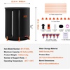 image:imageVEVOR Collapsible Rain Barrel 100 Gallon Portable Rain Water Collection  For Home Garden Water Catcher 1000D PVC Rainwater Storage System Tank Storage Container with Spigot amp Overflow Kit BlackBlack