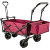image:imageVEVOR Collapsible Wagon with Removable Canopy 220lbs Heavy Duty Foldable Beach Wagon with Big Wheels Folding Outdoor Utility Wagon Garden Cart with Adjustable Push Pulling Handles