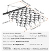 image:imageVEVOR Drag Harrow 6 x 3 ft HighEfficiency Chain Harrow Rake ATVs UTVs Tractors Attachments Durable Galvanized Steel Mesh Drag Mat with Towing Chain for Gravel Driveway Ruts Farm Field Leveling4x56