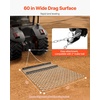 image:imageVEVOR Drag Harrow 6 x 3 ft HighEfficiency Chain Harrow Rake ATVs UTVs Tractors Attachments Durable Galvanized Steel Mesh Drag Mat with Towing Chain for Gravel Driveway Ruts Farm Field Leveling4 x 5 ft