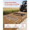 image:imageVEVOR Drag Harrow 6 x 3 ft HighEfficiency Chain Harrow Rake ATVs UTVs Tractors Attachments Durable Galvanized Steel Mesh Drag Mat with Towing Chain for Gravel Driveway Ruts Farm Field LevelingSet of 6x16ft  6x15ft