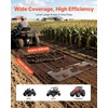 image:imageVEVOR Drag Harrow 6 x 3 ft HighEfficiency Chain Harrow Rake ATVs UTVs Tractors Attachments Durable Galvanized Steel Mesh Drag Mat with Towing Chain for Gravel Driveway Ruts Farm Field LevelingSet of 6x16ft  6x15ft