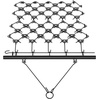image:imageVEVOR Drag Harrow 6 x 3 ft HighEfficiency Chain Harrow Rake ATVs UTVs Tractors Attachments Durable Galvanized Steel Mesh Drag Mat with Towing Chain for Gravel Driveway Ruts Farm Field Leveling4x56