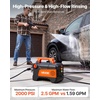 image:imageVEVOR Electric Pressure Washer 1958 Max PSI 25 Max GPM Portable Power Washer with 4 Nozzles Metal Extension Wand CommercialGrade 5Piston Plunger Pump High Pressure for CarsDrivewaysPatios2000 PSI  25 GPM