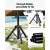 image:imageVEVOR Foam Machine Auto Oscillation Foam Cannon Party Machine Bubble Cannon with Fan 3Color LED Lights amp Triangular Structure Dense Foams Maker for Gatherings Backyard Celebrations amp Party140 x 114 x 311380 inch