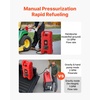 image:imageVEVOR Fuel Caddy 15 Gallon Fuel Tank Container with Gravity amp Hand Pump Modes Portable Fuel Tank with Wheels 10 ft Delivery Hose amp Manual Pump Gas Caddy for Motorboats ATVs Gasoline amp Diesel15 Gallon
