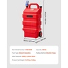 image:imageVEVOR Fuel Caddy 15 Gallon Fuel Tank Container with Gravity amp Hand Pump Modes Portable Fuel Tank with Wheels 10 ft Delivery Hose amp Manual Pump Gas Caddy for Motorboats ATVs Gasoline amp Diesel16 Gallon Electric
