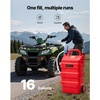 image:imageVEVOR Fuel Caddy 15 Gallon Fuel Tank Container with Gravity amp Hand Pump Modes Portable Fuel Tank with Wheels 10 ft Delivery Hose amp Manual Pump Gas Caddy for Motorboats ATVs Gasoline amp Diesel16 Gallon Electric