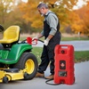 image:imageVEVOR Fuel Caddy 15 Gallon Fuel Tank Container with Gravity amp Hand Pump Modes Portable Fuel Tank with Wheels 10 ft Delivery Hose amp Manual Pump Gas Caddy for Motorboats ATVs Gasoline amp Diesel15 Gallon